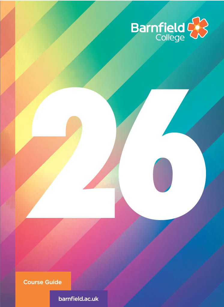 Barnfield College Course Guide Front Cover 2627